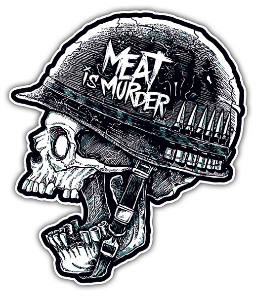 Aufkleber: Meat is Murder Dise&ntilde;o Vinilo Decorativo