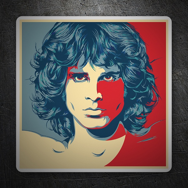 Aufkleber: Jim Morrison Pop Art