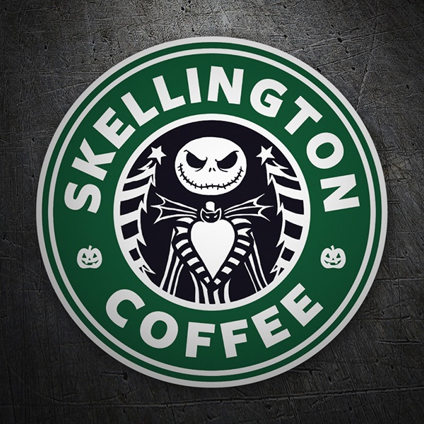 Aufkleber: Skellington Coffee