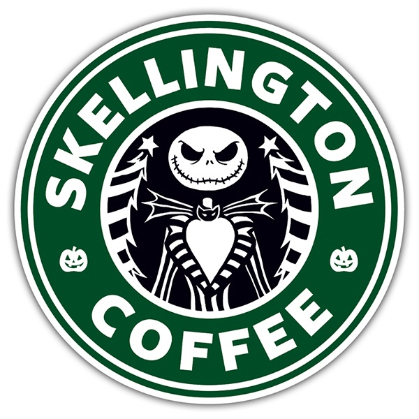 Aufkleber: Skellington Coffee