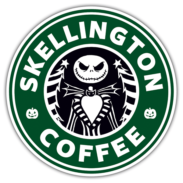 Aufkleber: Skellington Coffee 0