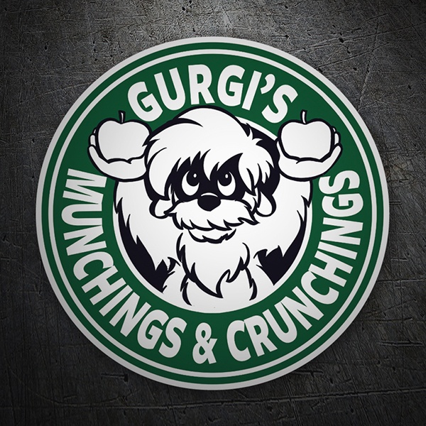 Aufkleber: Gurgi Munchings and Crunchings