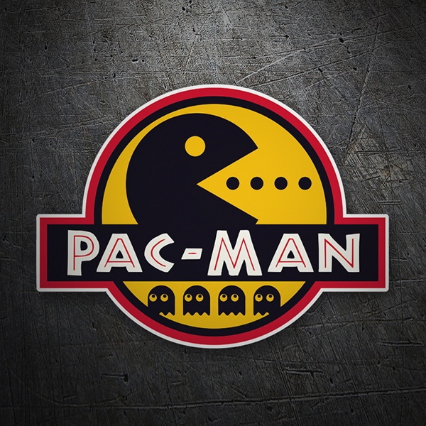 Aufkleber: Jurassic Pac Man 1
