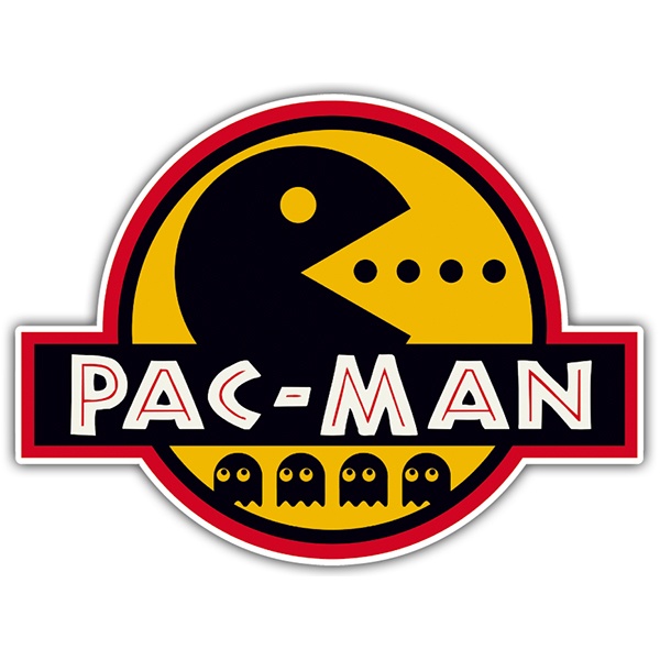 Aufkleber: Jurassic Pac Man