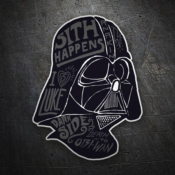 Aufkleber: Darth Vader Graffiti