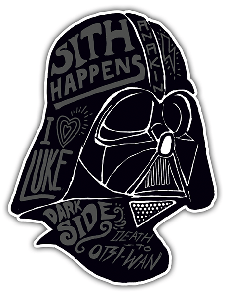 Aufkleber: Darth Vader Graffiti