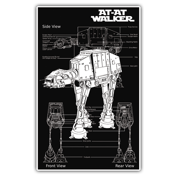 Aufkleber: Star Wars AT-AT