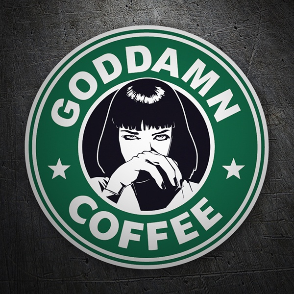 Aufkleber: Goddamn Coffee