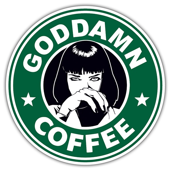 Aufkleber: Goddamn Coffee