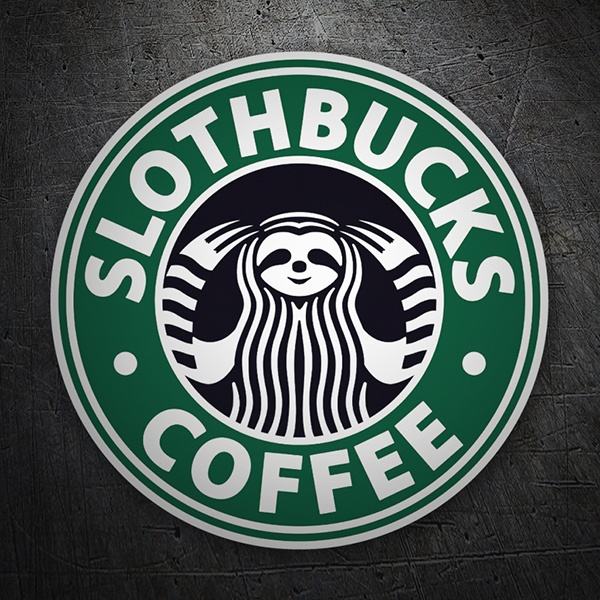 Aufkleber: Slothbucks Coffee