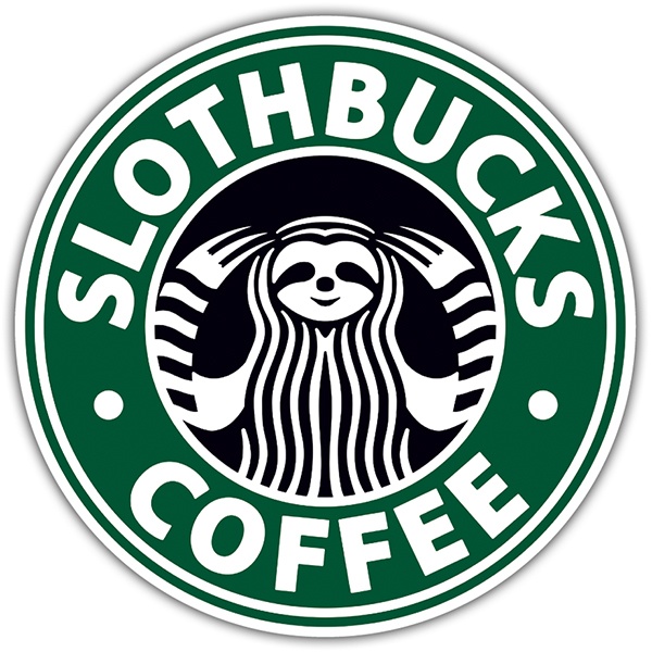 Aufkleber: Slothbucks Coffee