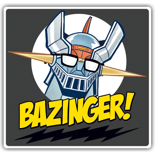 Aufkleber: Mazinger Z in der Urknalltheorie