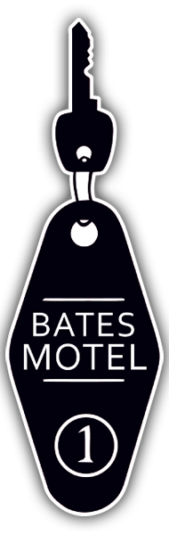 Aufkleber: Schl&uuml;ssel Zimmer 1 Bates Motel