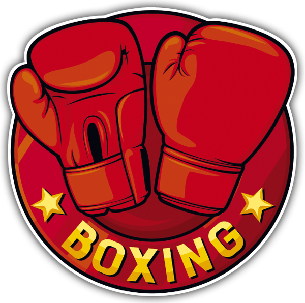 Aufkleber: Boxhandschuhe