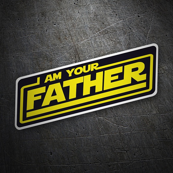 Aufkleber: Songtext Ich bin dein Vater