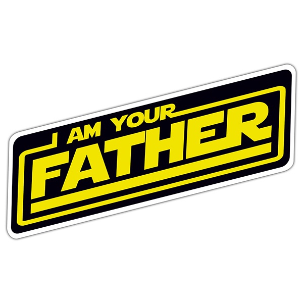 Aufkleber: Songtext Ich bin dein Vater