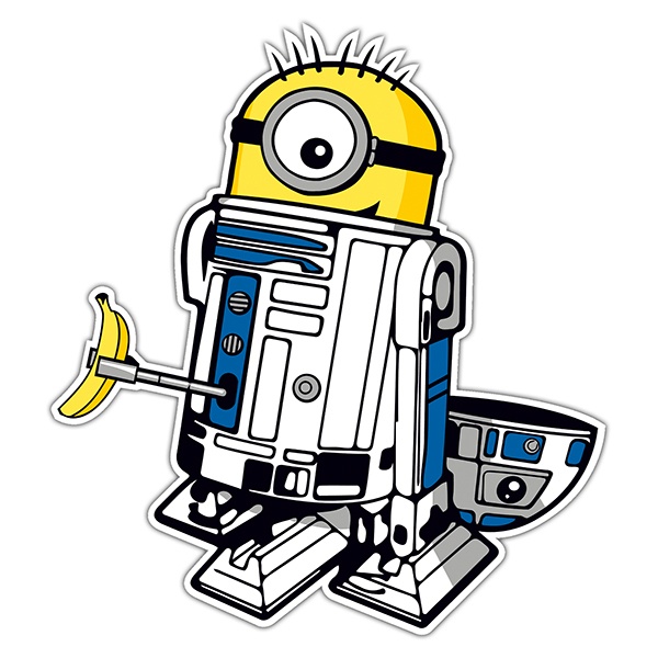 Aufkleber: Minion R2D2