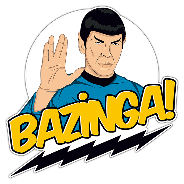 Aufkleber: Spock Bazinga