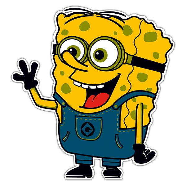 Aufkleber: SpongeBob minion