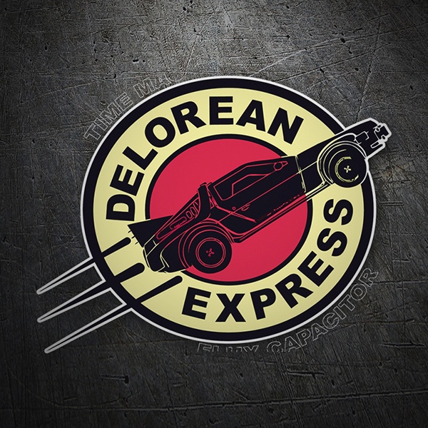 Aufkleber: Delorean Express