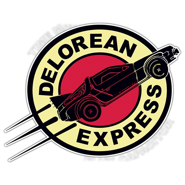 Aufkleber: Delorean Express