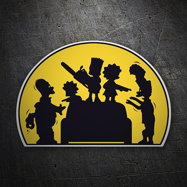 Aufkleber: Die Kinder der bewaffneten Simpsons