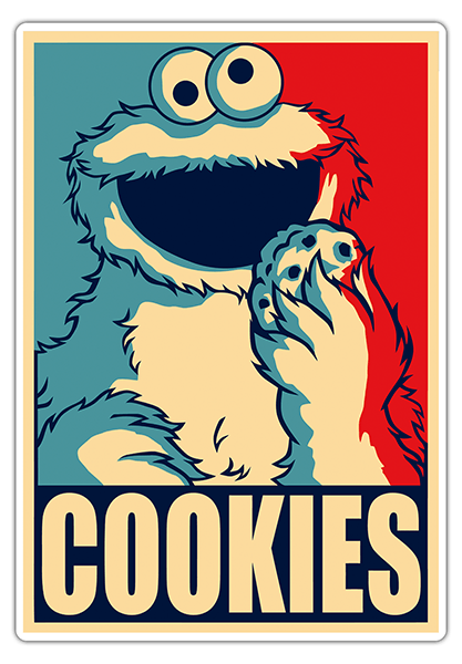 Aufkleber: Monster-Cookies Präsident