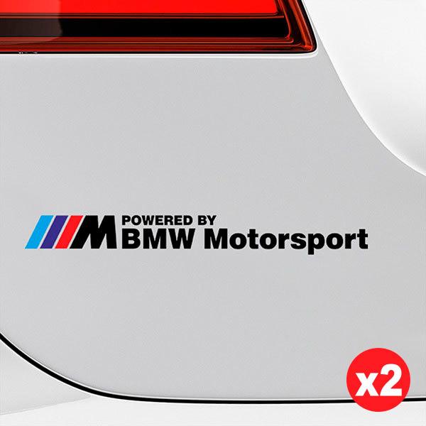 Aufkleber: Kit BMW Motorsport Schwarz mit M-Logo