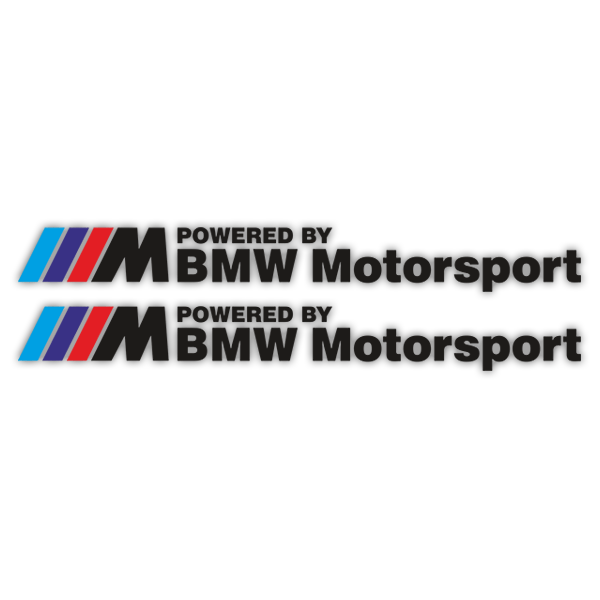 Aufkleber: Kit BMW Motorsport Schwarz mit M-Logo