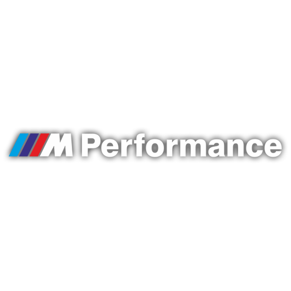 Aufkleber: BMW Performance Weiß