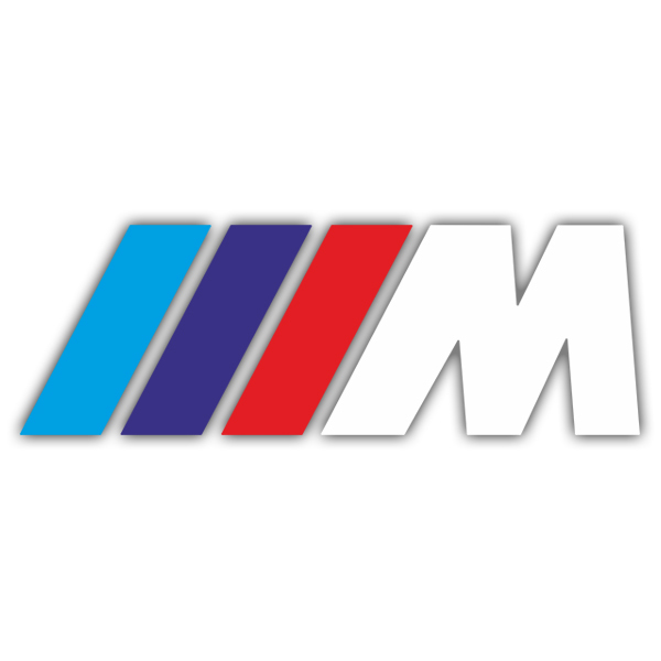 Aufkleber BMW M-serie Weiß