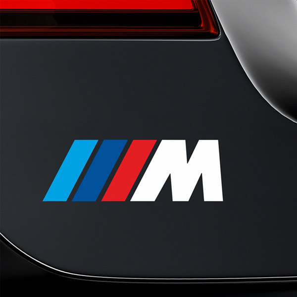 Aufkleber: BMW M-serie Weiß