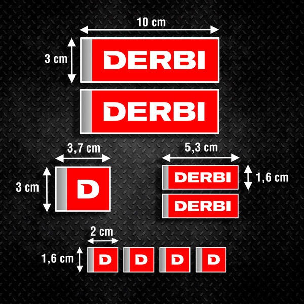 Aufkleber: Aufkleber Set  Derbi 9X