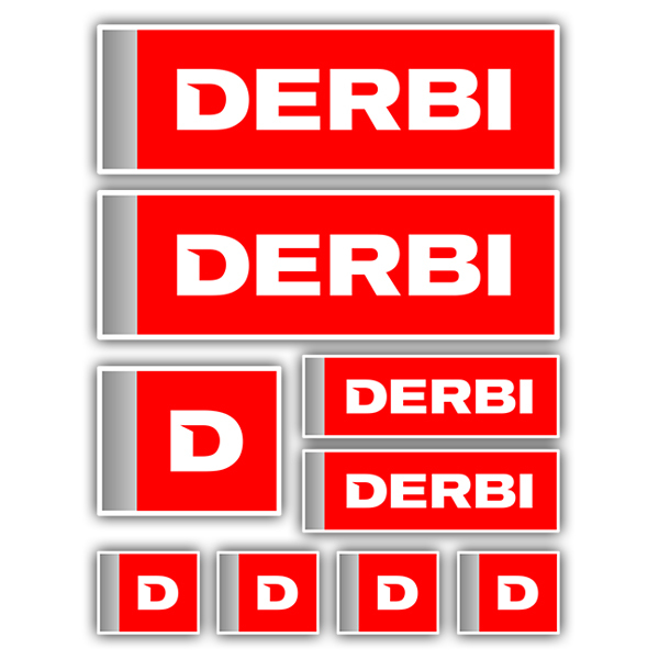 Aufkleber: Set 9X Derbi