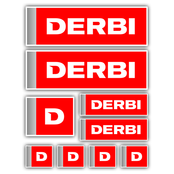 Aufkleber: Set 9X Derbi