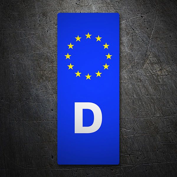 Aufkleber: Registrierung-Deutschland
