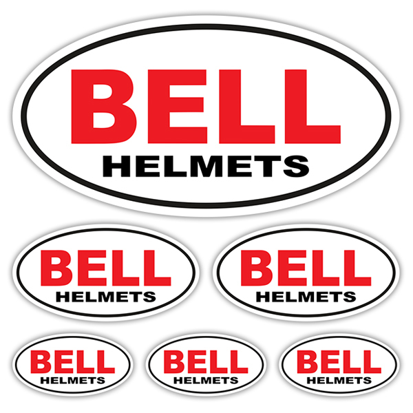 Aufkleber: Bell Helmets Set