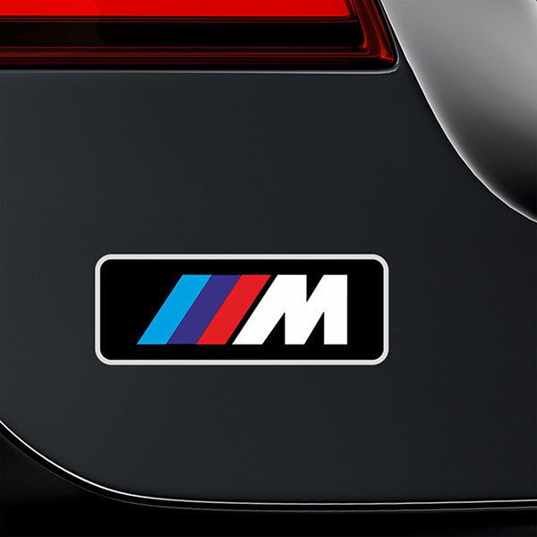 Aufkleber: Logo BMW Serie M in Drei Streifen