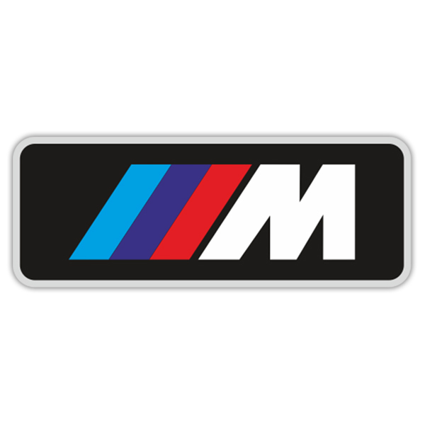Aufkleber: Logo BMW Serie M in Drei Streifen