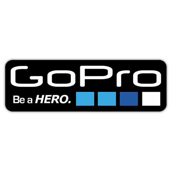 Aufkleber: GoPro schwarz