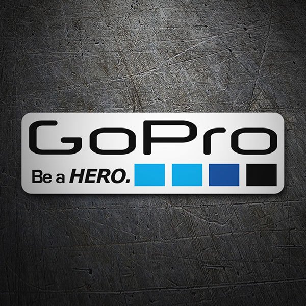 Aufkleber: GoPro Weiß