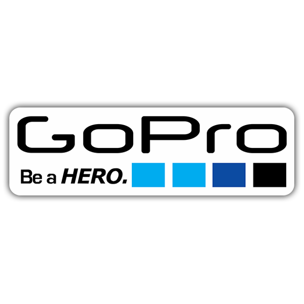 Aufkleber: GoPro Weiß