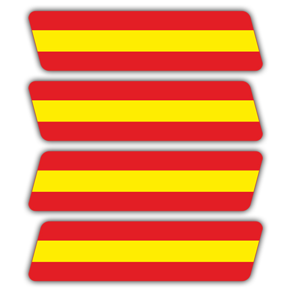 Aufkleber: Spanien-Set f&uuml;r Helm