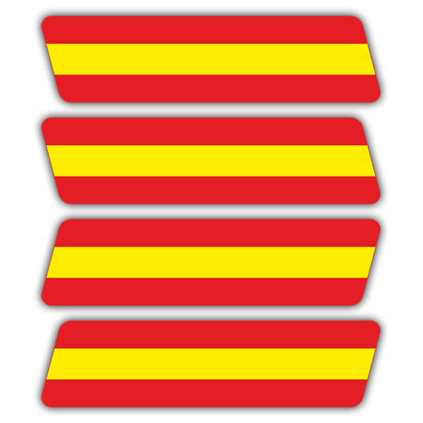 Aufkleber: Spanien-Set f&uuml;r Helm