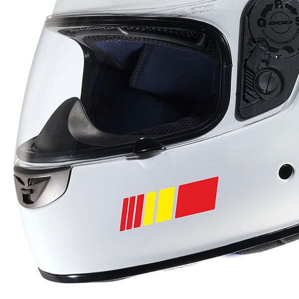 Aufkleber: Kit-Streifen-Spanien-Helm