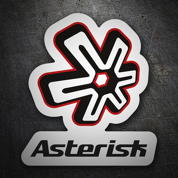 Aufkleber: Asterisk Logo
