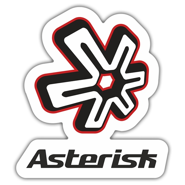 Aufkleber: Asterisk Logo