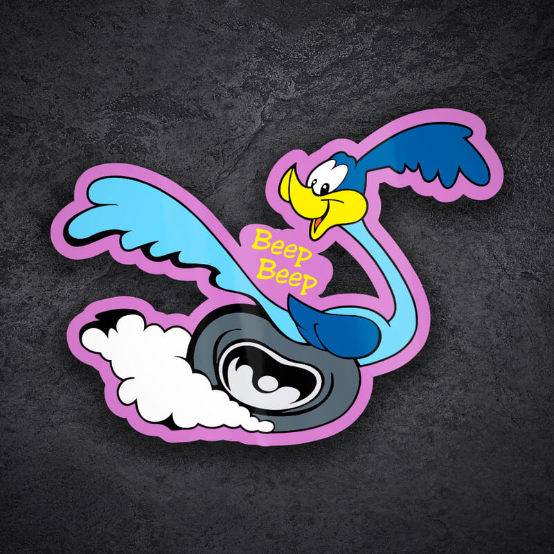Aufkleber: Road Runner Rad Beep Beep