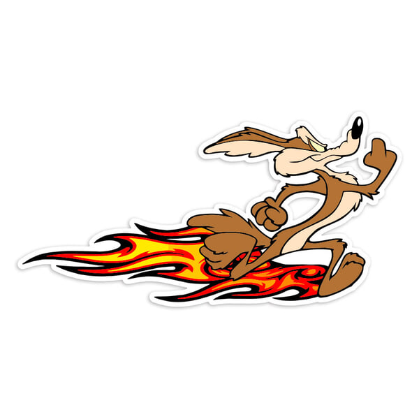Aufkleber: Coyote Flammenantrieb