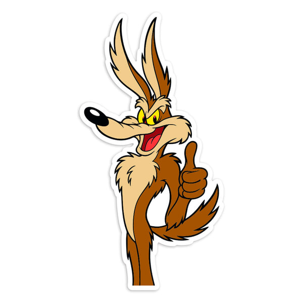 Aufkleber: Coyote Daumen Hoch OK